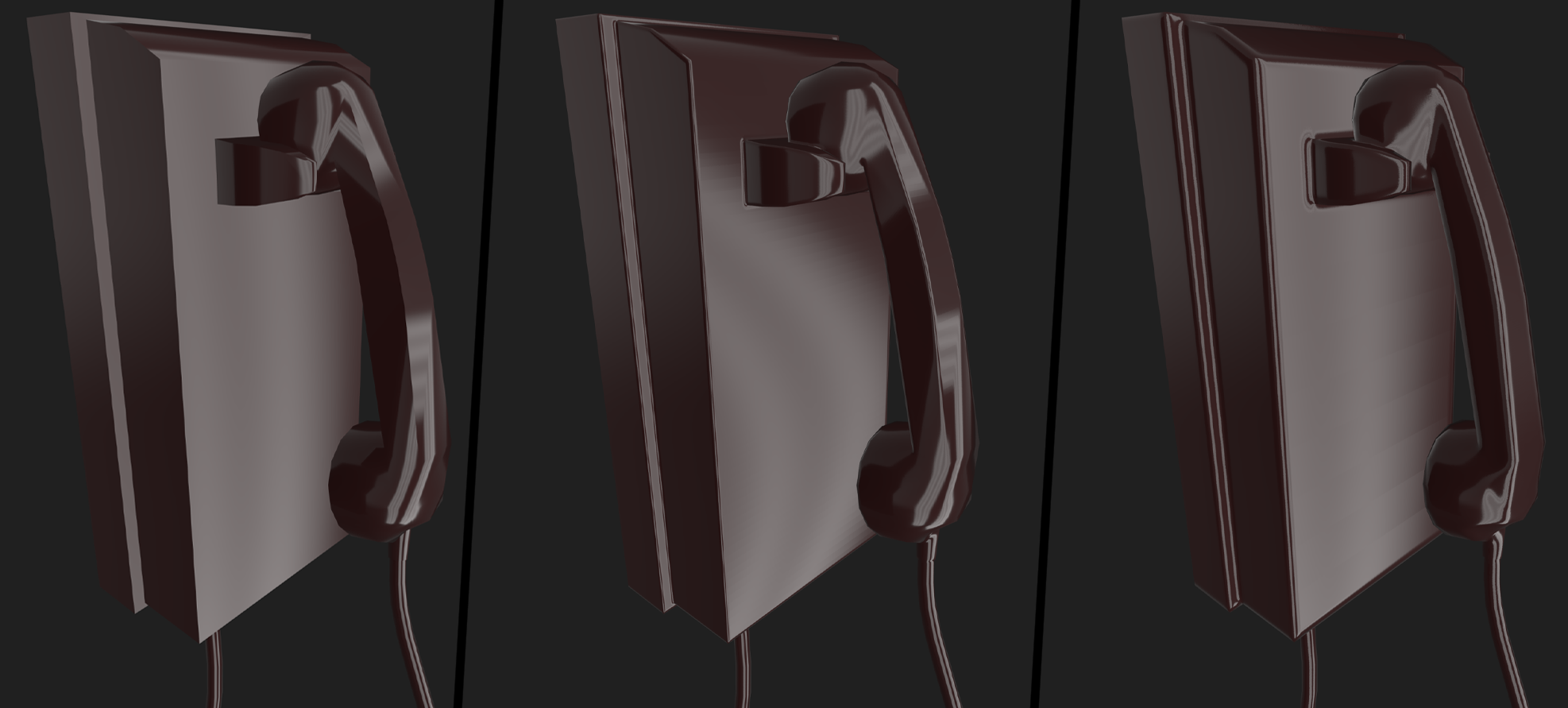 Bevel bake comparison, alternate view