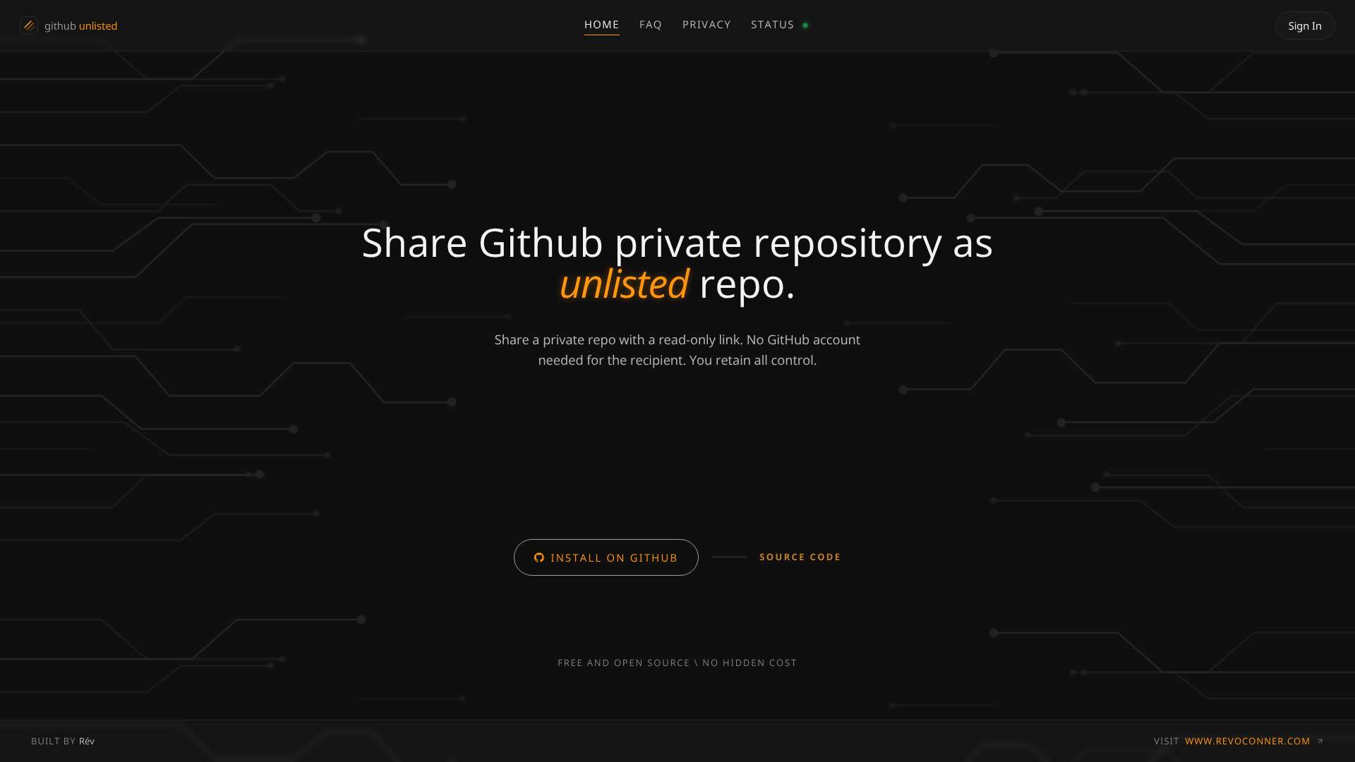 GitHub Unlisted